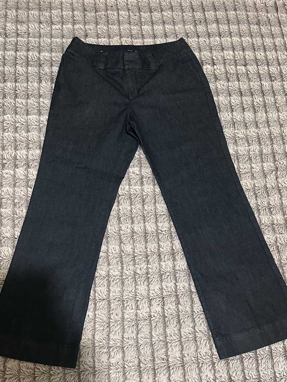 Gap Curvy Fit Flared Leg Jeans in Deep Charcoal Shade Black Denim Size Size 10 A
